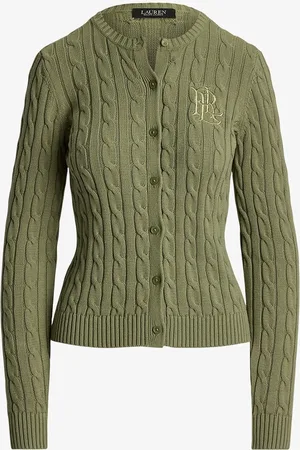 Ralph Lauren Kabelgebreid vest met logoborduring