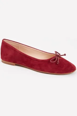 Dune Hilife ballerina van suède