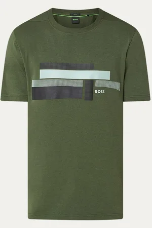 HUGO BOSS Glamping T-shirt in lyocellblend met logo- en print