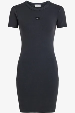 Calvin Klein Mini jurk met ribstructuur