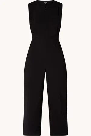 Whistles Josie loose fit mouwloze jumpsuit met strikceintuur