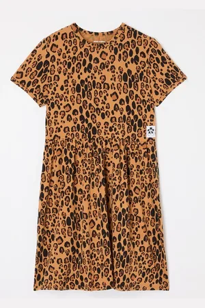 Mini Rodini Jurk van lyocell met panterprint