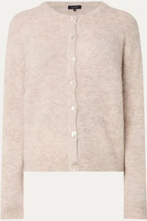 Claudia Sträter Noos fijngebreid vest in alpaca wolblend