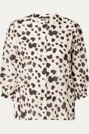 Expresso Semi-transparante blouse met print