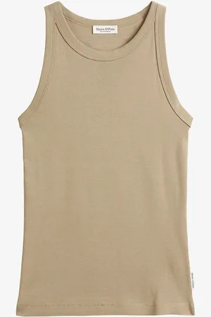Marc O’ Polo Tanktop van biologisch katoen met ronde hals