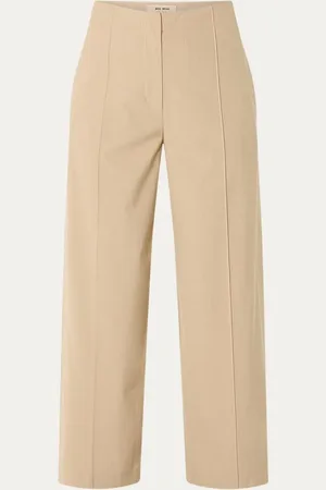 Mos Mosh MMNila Roy high waist wide fit pantalon met siernaad
