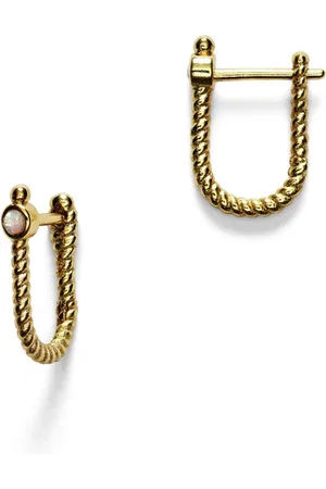 Anni Lu Golden Rope oorhangers verguld