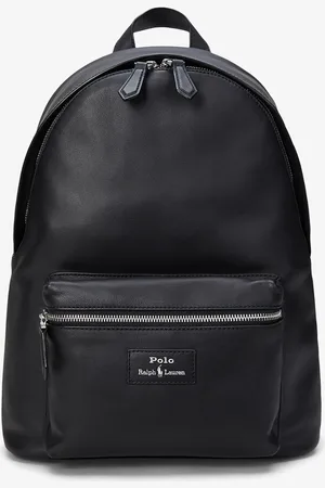 Ralph Lauren Rugzak van leer met logo