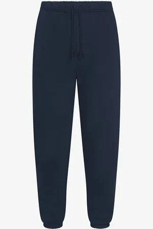 SKIMS Fleece lounge tapered fit loungebroek met steekzakken