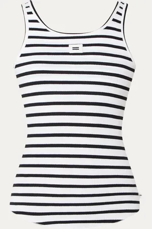 10 days Ribgebreide tanktop met streepprint