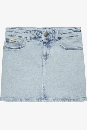 Calvin Klein A-lijn spijkerrok met steekzakken