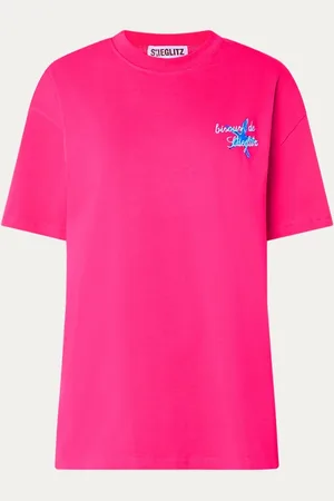 STIEGLITZ Sarina oversized T-shirt met logo- en backprint