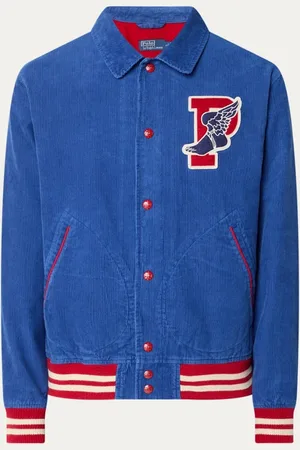 Ralph Lauren P-Wing baseball jack van corduroy met logoborduring