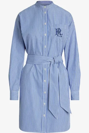Ralph Lauren Gestreepte broadcloth overhemdjurk