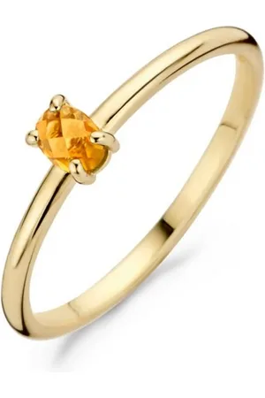Blush Ring van 14 karaat met citrien 1204YCI