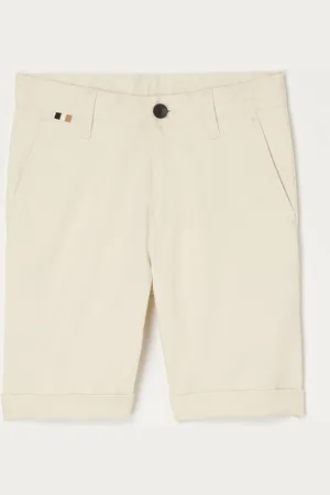 HUGO BOSS Straight fit korte chino met steekzakken
