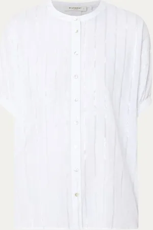 beaumont Ida semi-transparante blouse met lurex
