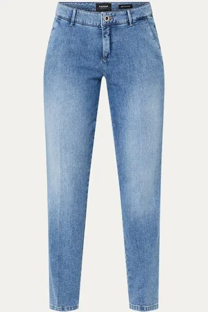 Rosner May mid waist slim fit cropped chino van chambray