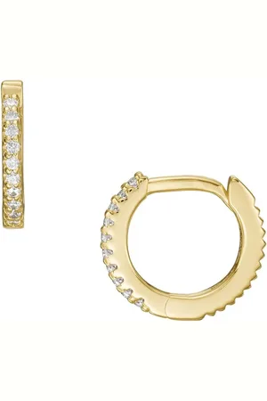 Fossil Oorringen van zilver met zirkonia JFS00630710