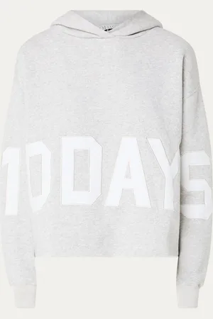 10 days Hoodie met logoborduring