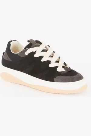 Mason Garments Venice sneaker van suède met mesh details