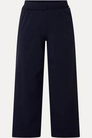Expresso High waist wide fit cropped pantalon met ceintuur