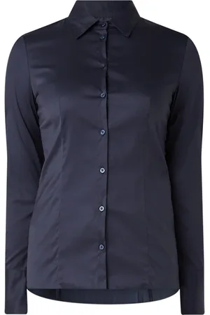 HUGO BOSS The Fitted Shirt blouse met stretch