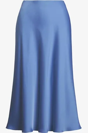 Ralph Lauren Midi rok van satijn