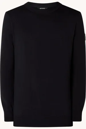 Airforce Fijngebreide pullover met ronde hals