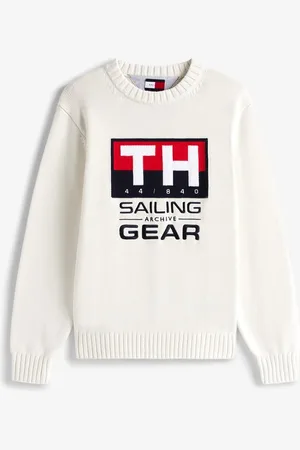 Tommy Hilfiger Gi Sailing pullover van biologisch katoen met logoprint