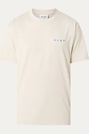 ØLÅF Spiral Face T-shirt met logo- en backprint
