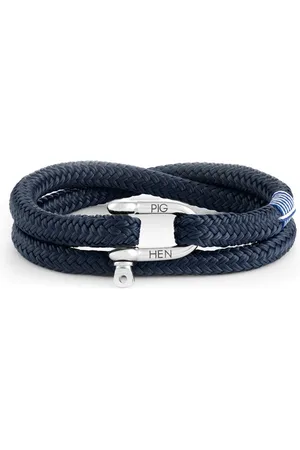 pig & hen Salty Steve wikkelarmband van scheepstouw