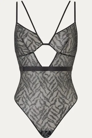 Aubade Moonlight Shadow body van mesh met lurex