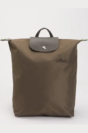 Longchamp Le Pliage Original rugzak M met leren details