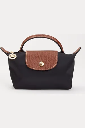 Longchamp Le Pliage handtas met leren details