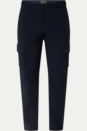Lyle & Scott Slim fit cargobroek met logo