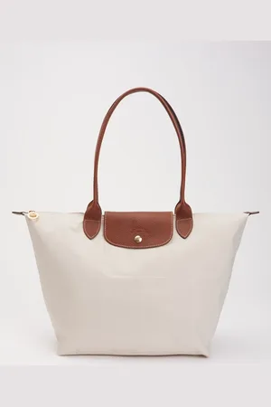 Longchamp Le Pliage Original schoudertas L met leren details