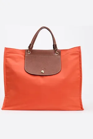 Longchamp Cabas shopper L met leren details