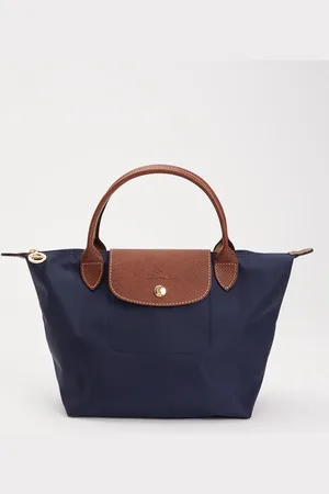 Longchamp Le Pliage Original handtas S met leren details