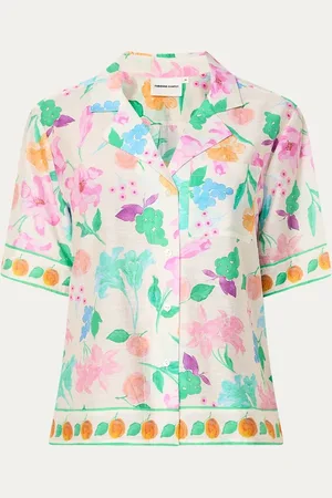 Fabienne Chapot Brock semi-transparante blouse in linnenblend