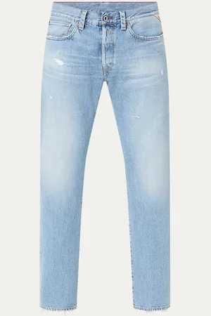 Replay Deryck straight leg jeans met lichte wassing