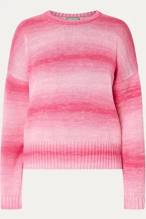Benetton Grofgebreide trui met ronde hals