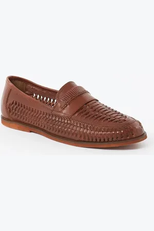 Dune Brickles loafer van leer