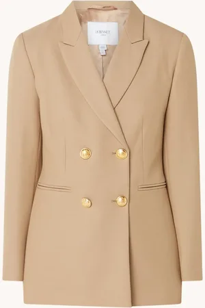 L.K. Bennett L-K-Bennett Mariner double-breasted blazer met paspelzakken