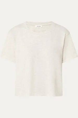 American Vintage Ypawood cropped T-shirt gemêleerd dessin