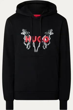 HUGO BOSS Dueleyo hoodie met logo- en backprint