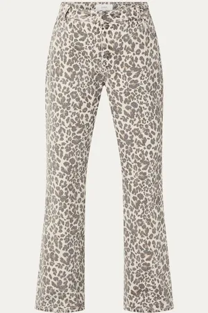 Bash Leonie high waist loose fit jeans met panterprint