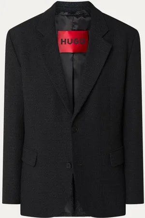 HUGO BOSS Ulan regular fit colbert met tweed-look