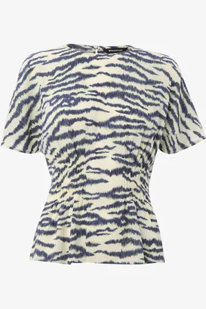 Whistles Top met dierenprint