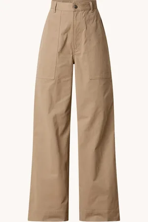 Moncler High waist loose fit chino met steekzakken